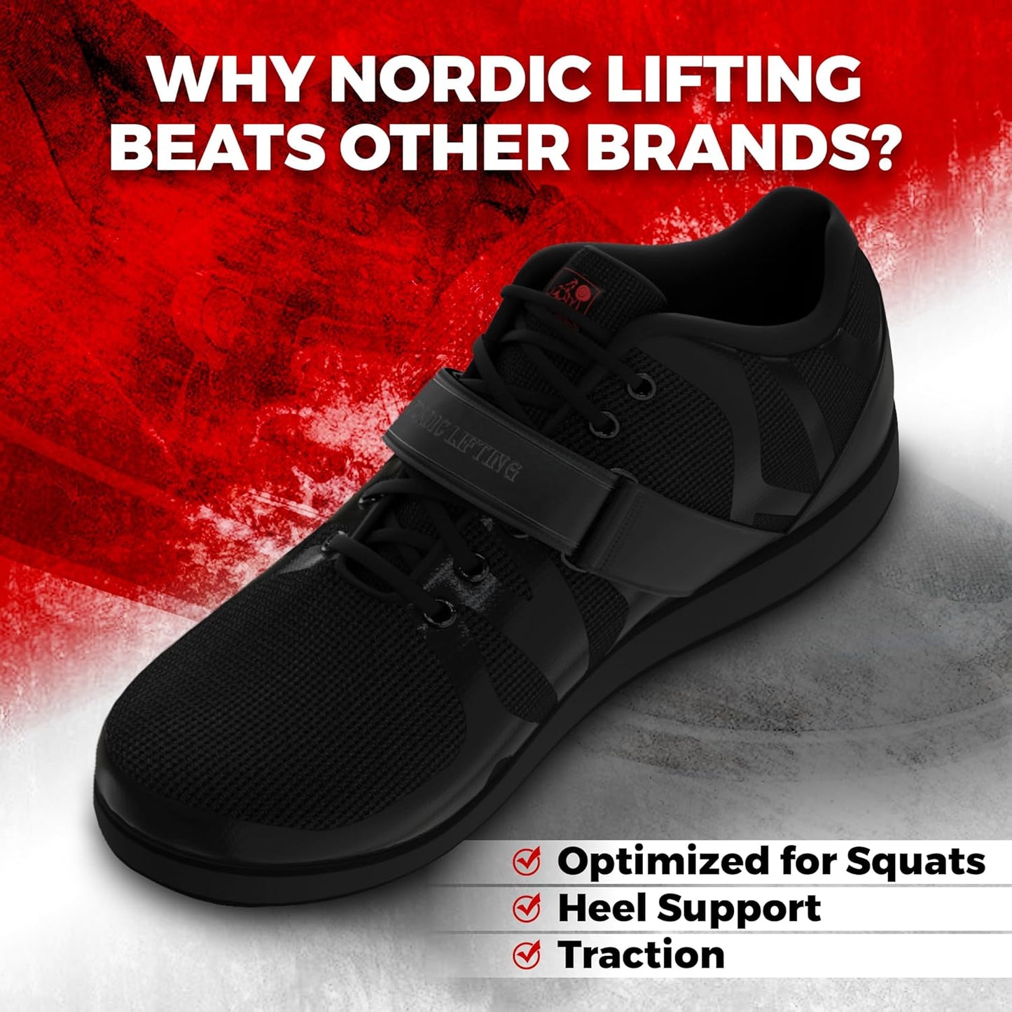 Powerlifting Shoes for Heavy Weightlifting - Men'S Squat Shoe - MEGIN